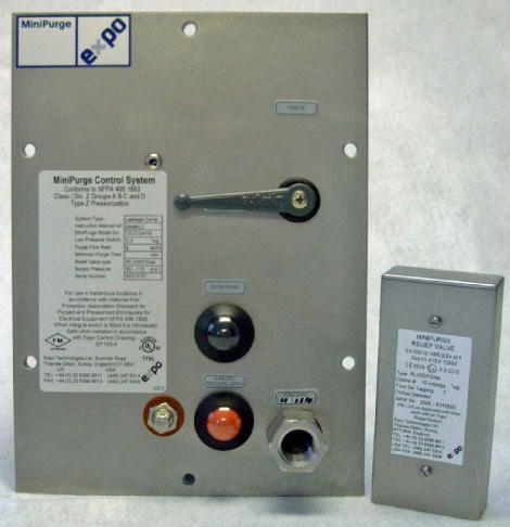 logic supply OB: On/Off switch controlling logic supply only OC: On/Off switch controlling protective gas only PC: PE pressure control leakage compensation
