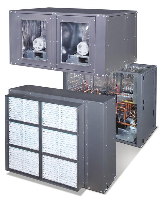 Each module is equipped with resealable refrigerant fittings and a factory charge of R-410a.