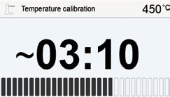 5. Operation and Configuration 4. The status bar shows the duration of the calibration program. 5.