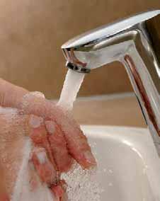 HAND HYGIENE by hand sanitisers, Wolfbeisz admits that they cannot take the place of old-fashioned soap and water.