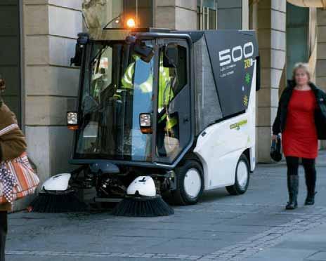 SWEEPERS Sweeping changes In recent years, indoor and outdoor sweeper technology has advanced considerably, making it easier for the customers to find the right solution for their sweeping
