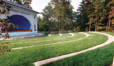 CHAPTER 3 ACTIVITIES & FACILITIES Provide tiered seating in a portion of the lawn Consider a mural for the interior