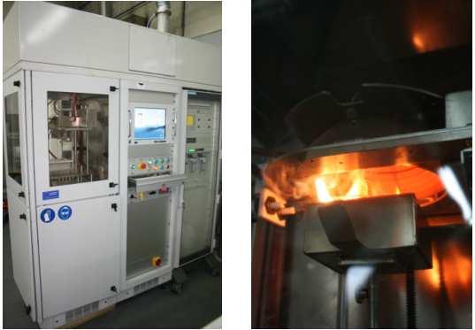 - CONE CALORIMETER (ISO 5660-1) This small scale test, used normally with experimental and research purposes, studies the thermal contribution that a material could have in a developed fire, Thje