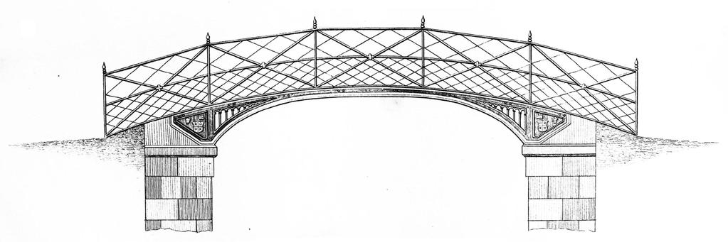 Wrought and cast iron arch bridge C D Young, A Short Treatise on the System of Wire Fencing,