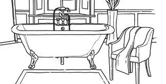 Double-ended baths This style usually has a centrally-mounted taps, leaving both ends free for use as backrests, or providing a generous bathing space.
