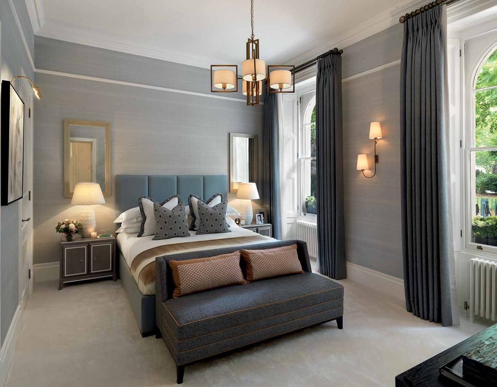 The second bedroom has views across Eaton Square, high