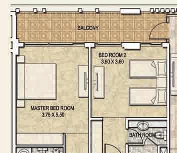 TYPICAL 2 BEDROOM APARTMENT type B Note: Unless stated above, all