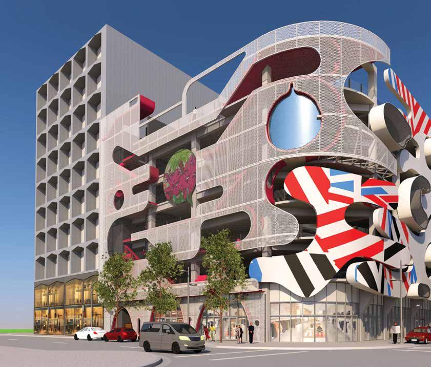 Bringing Art to Parking The Design District will continue to reshape a community and become a rare international model of architecture and art for international travelers.