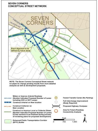 Transportation Section E. Road Improvement Recommendations (see pages 20-44, edits to page 25) Revised street network concept.