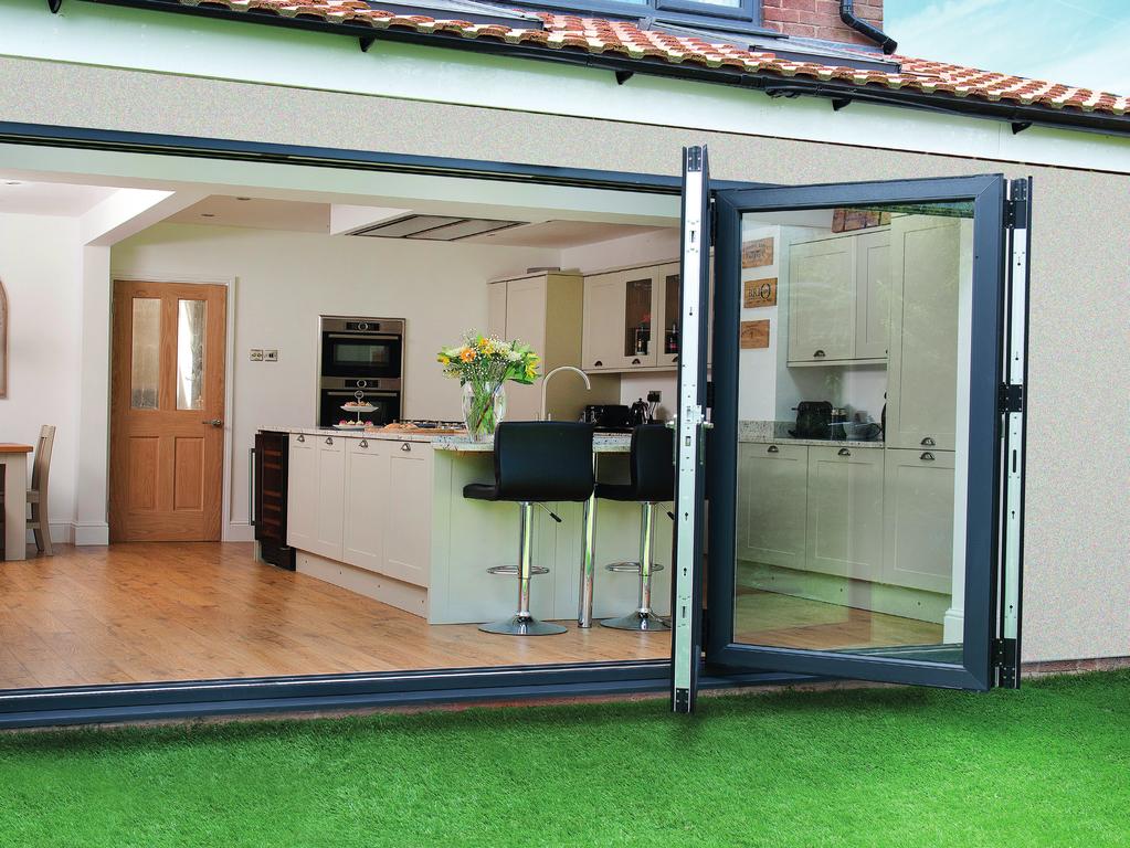 The Imagine Bi-Fold Door makes an attractive alternative to a traditional