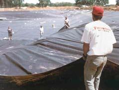 Firestone EPDM Geomembrane benefits High flexibility Firestone EPDM Geomembranes remain highly flexible even at low temperatures down to -45 C, enabling year round installation in a variety of