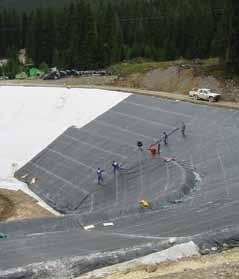 Unique features and benefits Firestone EPDM Geomembrane is an elastomeric synthetic rubber membrane with a cross linked polymer structure resulting in a chemically stable membrane with unique