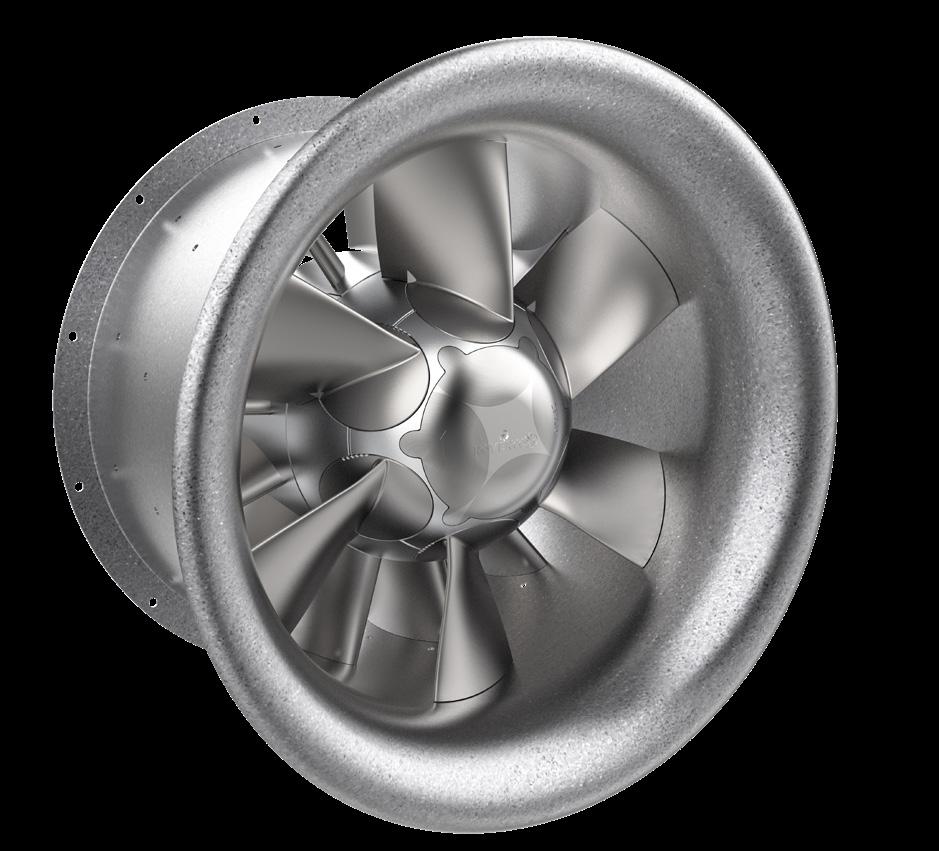 AXIAL FLOW FANS ZERAX AZL The ZerAx AZL are compact fans fitted with integrated inlet cones and designed for building in to air handling units and for wall mounting.