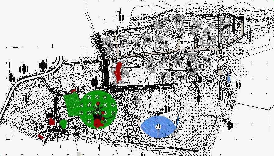 Lilleoru Ecovillage,Tallinn, Estonia 20 homes to the north, red: education center (in the middle)+