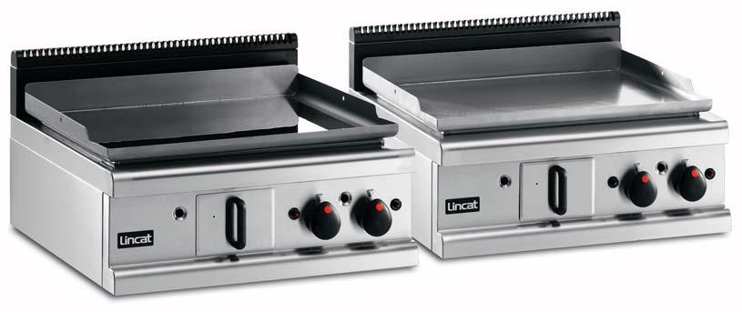 Griddles Powerful performance and superb versatility characterise the OPUS 700 range of gas and electric griddles.