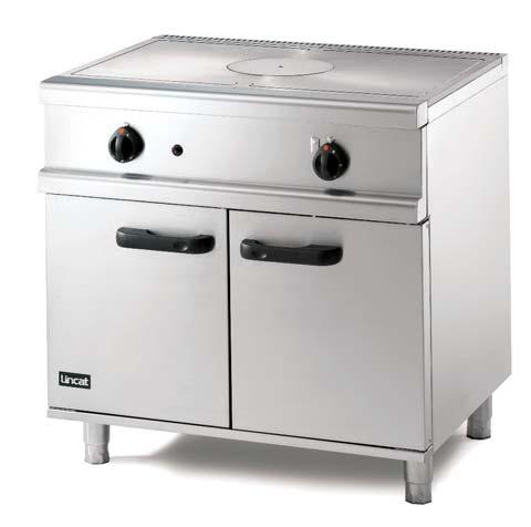 5kW central burner produces consistent heat gradient throughout the plate Full width, robust heavy-duty hot plate maximises cooking space Outer edge spillage channel to help contain spills within the