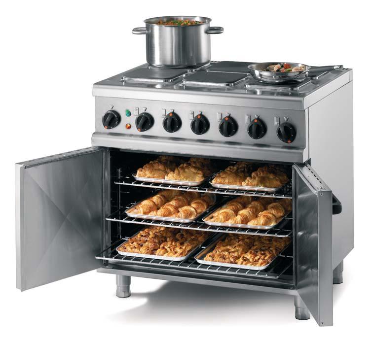 OE7010 OE7008 Electric Oven Ranges Fan assisted oven (model OE7008 contains two fans) for uniform heat and consistent cooking results