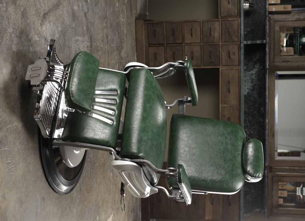 Barberchair Nostalgia Green Barber Chairs