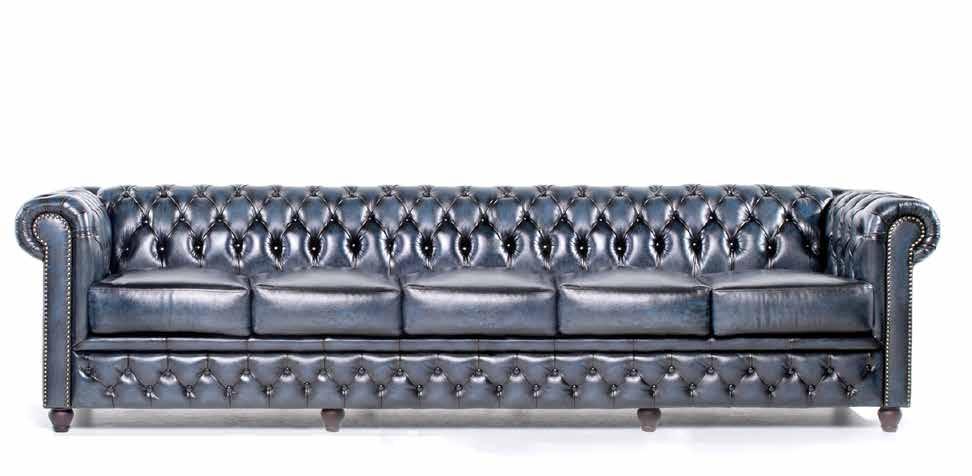 Chesterfield Brighton Six Seater A leather Chesterfield six seater, available in high quality black, brown and antique red leather black, brown and