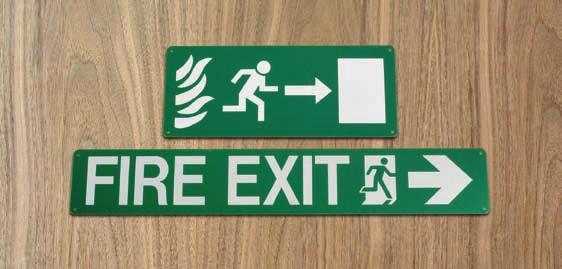 ORBIS - SIGNS & SYMBOLS Fire Exit Signs 60 4. - 60 4.2 Fire exit signs are used on doors, emergency or fire escape routes.
