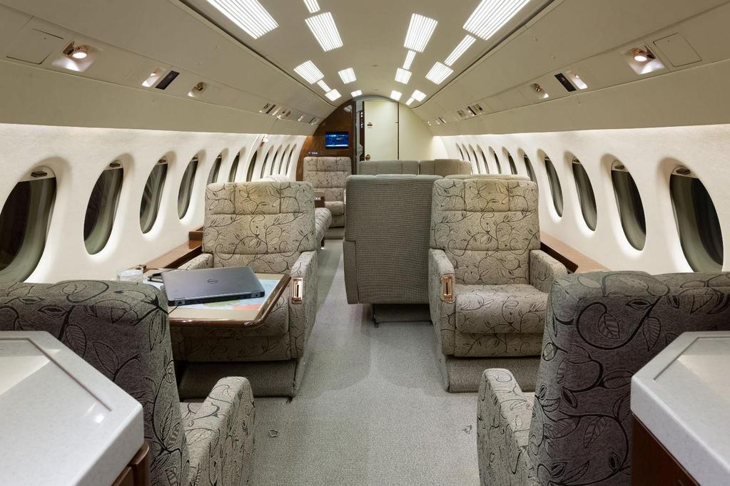 INTERIOR INTERIOR DESCRIPTION (Cabin Seats Replaced and Recovered by Premier Air Center, East Alton, IL in March 2006) The aircraft has a 15-passenger interior with a forward four-place club-seating