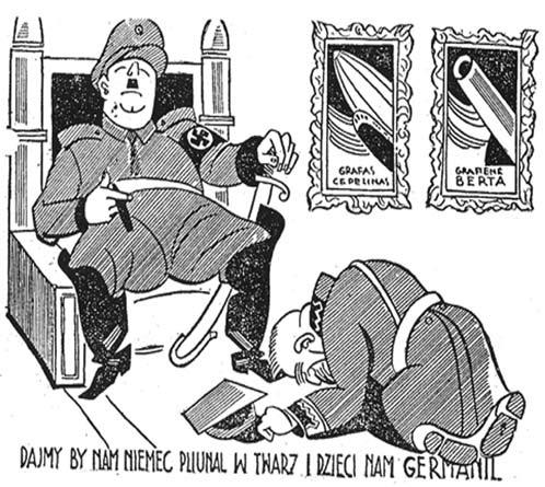 K u l t ū r o s b a r a i 2 0 1 0 11 Maršalas Piłsudskis prie Hitlerio kojų. lietuvių karikatūra. 1935 ir prasidėjo 1941 m.