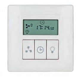 Remote controls FB-IR Advanced Designer-styled universal remote control for all NON-Eco ceiling fans. Functions: 4 motor speeds, light dimmer, temperature controller, sleep timer, etc. 4 SPEEDS 1.