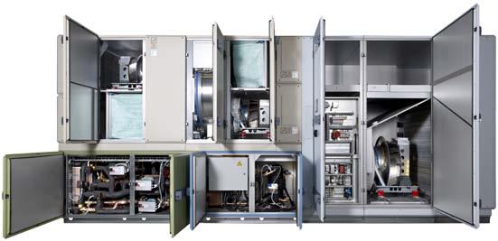 The unit produces demand-controlled tempered air, heating and cooling, simultaneously or independently of each other.