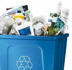 Did you know that 50 % of what we throw out is recyclable? How do I place my recycling bin for collection?