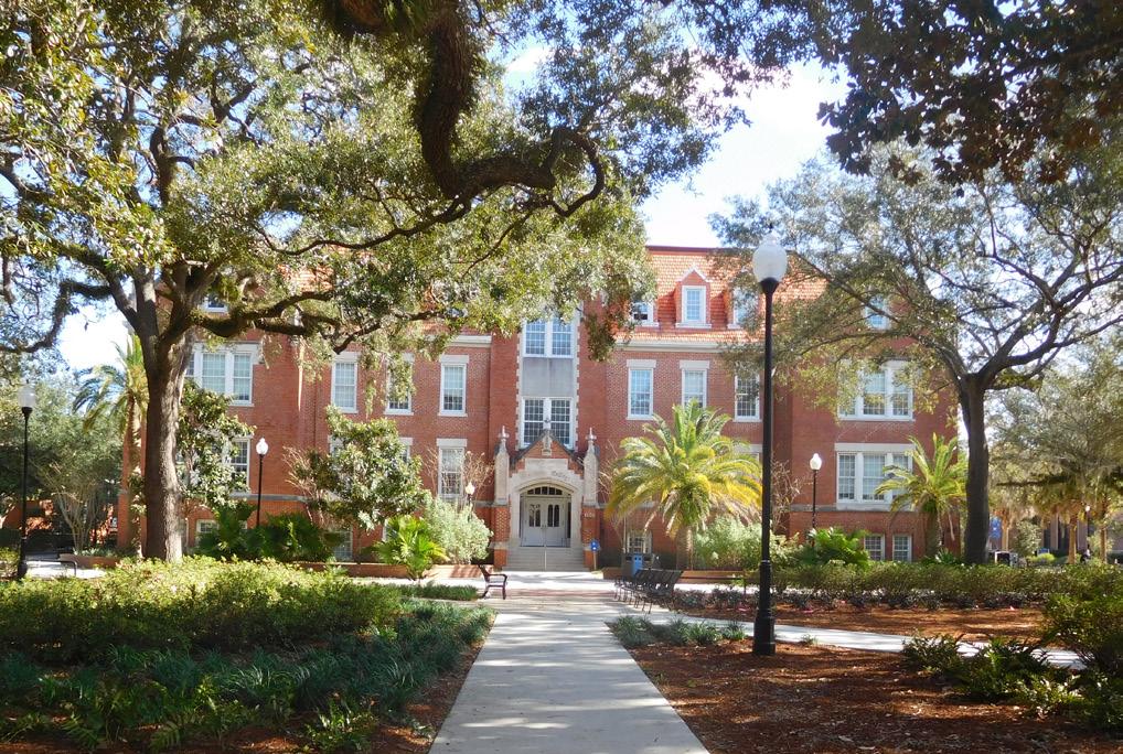 THE ENDURING CHARACTER OF THE UNIVERSITY OF FLORIDA CAMPUS The number of original buildings that remain on the UF campus today is a testimony to the quality of those structures and the
