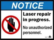 All types of laser warning signs are available at Auburn University Door Sign Creator.