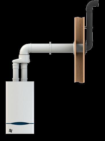 Also available: Plume Management Kit (PMK) for ECONEXT Wall terminals Ø 60 mm and Ø 80 mm The siting of the flue wall terminal sometimes causes a pluming problem.