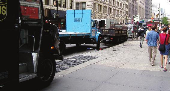 Uses on the Site and Adjacent Areas Preliminary Program Trucks and Freight Lower Manhattan s offices, retailers, institutions, and residents are served every day by hundreds of freight trucks and