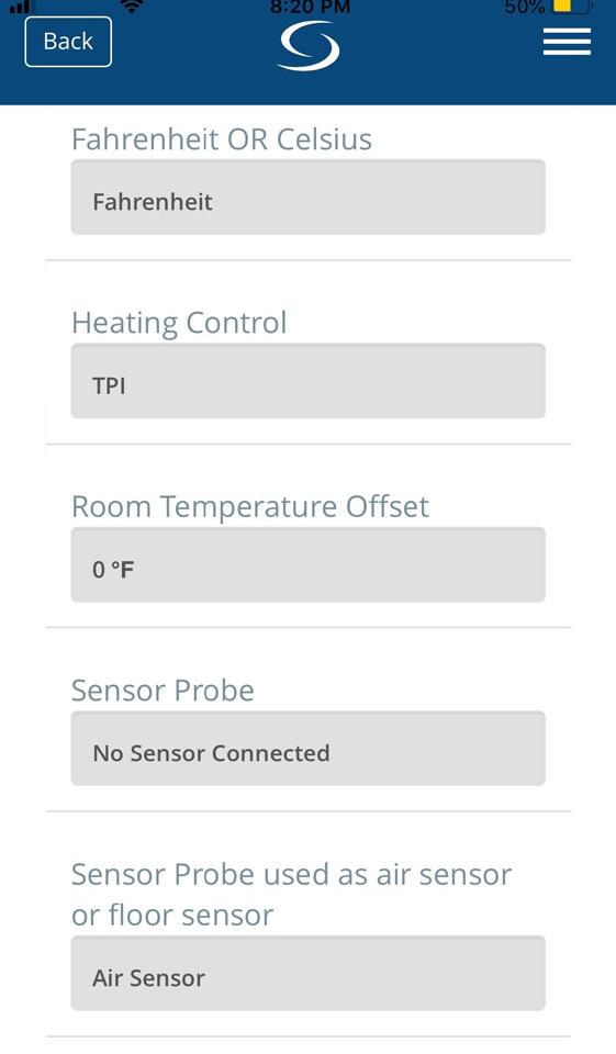 AS20WRF/BRF Thermostat SALUS Smart Home Application - Functions & Parameters Function Do you want to change the lock settings on your thermostat?