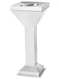 Wash Hand Basins DF Pedestal Type Drinking Fountain Franke DF Pedestal Type Drinking Fountain 400x400x920mm high. Unit to be manufactured from Grade 304 (18/10) Stainless Steel, 1.2mm gauge.