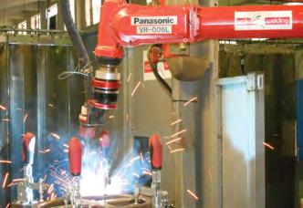 the part. The automated process that robotic welding brings to steel fabrication provides much higher consistency and repeatability of quality welds.