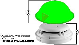 Installation All detectors use a surface-mounting base (Model DB-11 or Model DB-11E), which mounts on a 4-inch octagonal, square or single-gang electrical box.