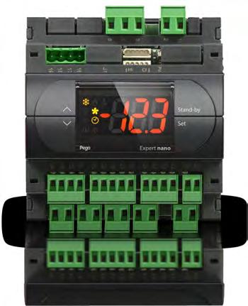 DIN NANO 5CK The DIN NANO 5CK is a 5 relays electronic regulator DIN rail designed to control refrigerated counters, display windows and static or ventilated refrigeration units with offcycle or
