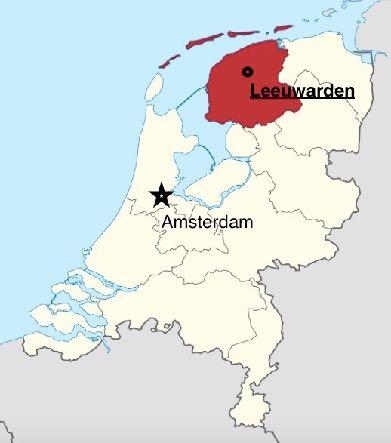 Where and what is Friesland? Surface Area = 5.748 km² - Land = 3.341 km² 78,2% agricultural 5,2% built-up Population = 646.092 91.