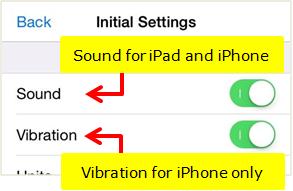 An iphone can vibrate to notify the alarm. The sound and vibration setting is available in Menu.