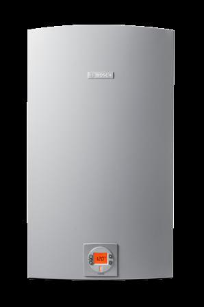 Our tankless water heaters are wall-mounted to save space and only use gas to heat the