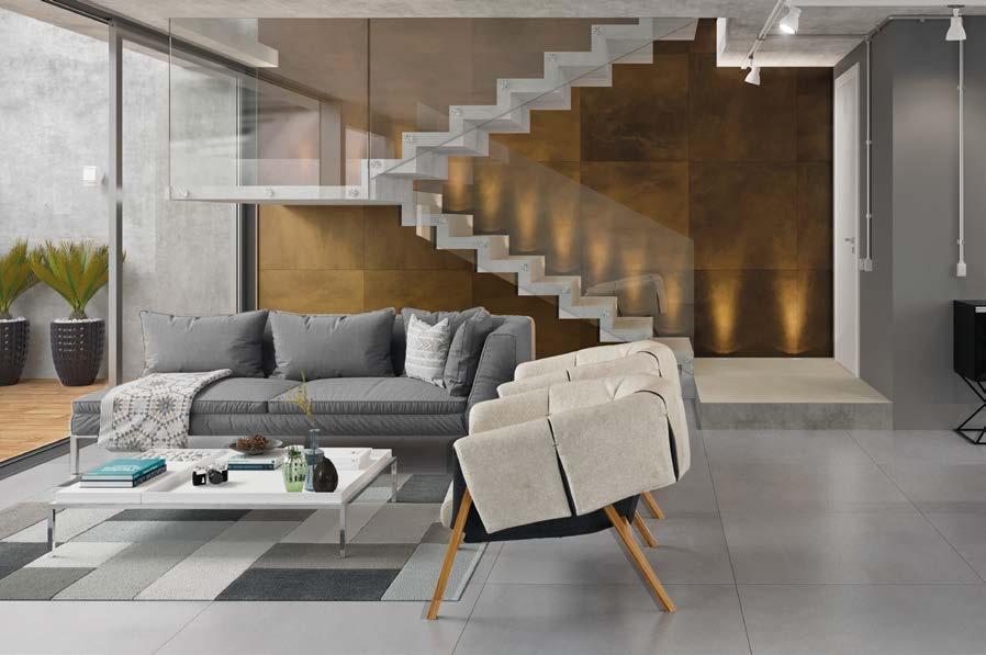 Trendiness of gold, copper and silver shades for a