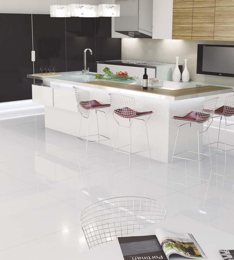 COLORI Unglazed porcelain tile Porcelanato técnico Porcelain tiles with intense brightness are synonyms of sophistication and elegance, with the advantage of being easy to clean.