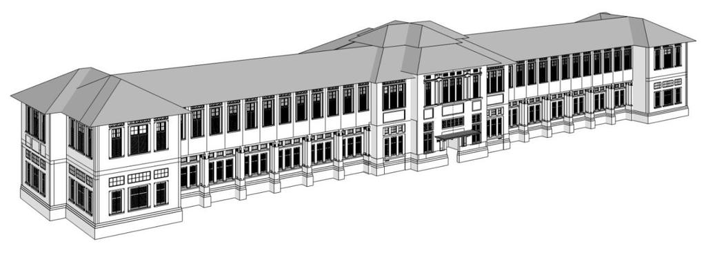 Figure 1. HBS Bandung in 1920 s. (source: www.pinterest.se) Figure 2. 3D model of HBS Bandung. The first floor is composed of five rectangular s in each wing of the building, sized 8.5- meter x 9.