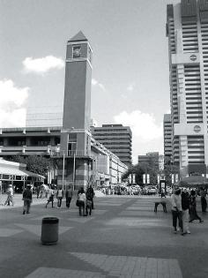Sammy Marks Square, and the rebuilt Strijdom Square do not possess any square qualities, and are only uncomfortable spaces to cross as a pedestrian.