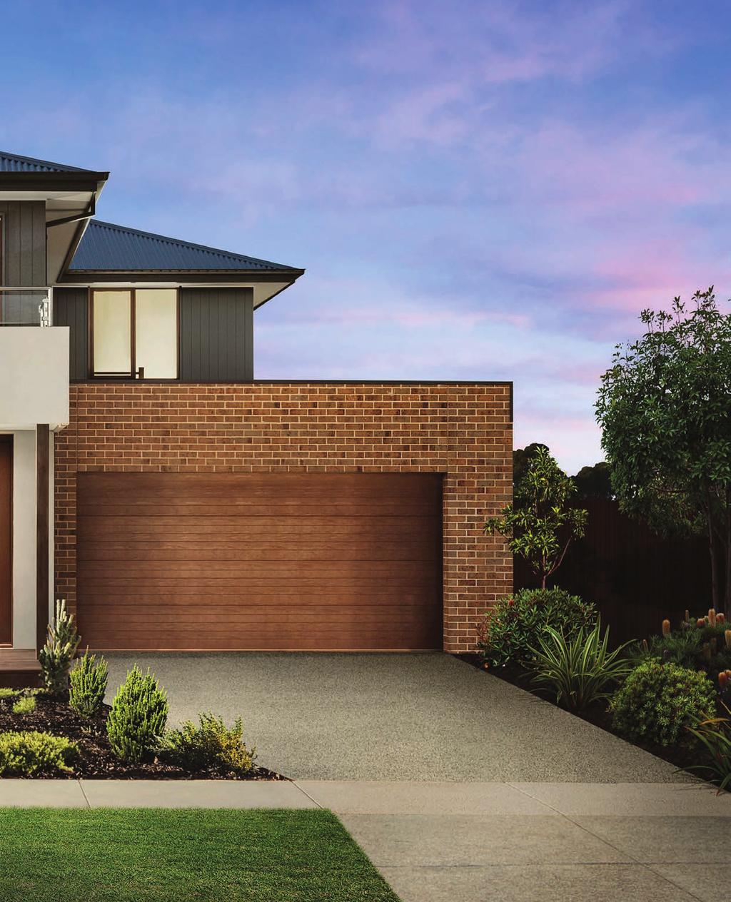 Standard Inclusions for your Elegance home Category 2 Brickwork Sectional Overhead Door Fairhaven Slab Solution Exterior Choice of Colorbond Roofing in a selection of colours (Cat.