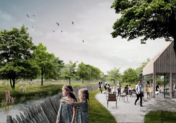 The island will function as a recreational stepping stone from the city centre to the Haagse Bos.