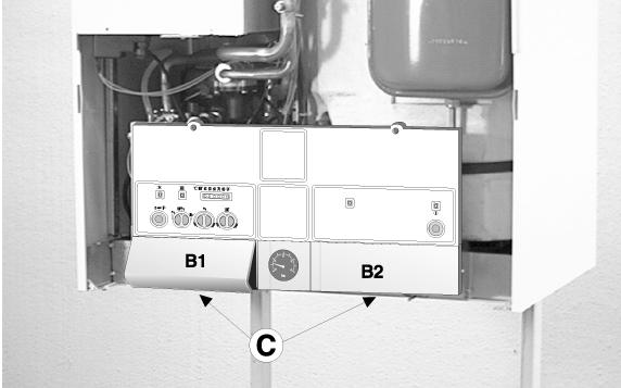 3.3 Control Panel Legend: FR004A A Ignition Faliure Reset/Safety Thermostat Reset B L.E.D.