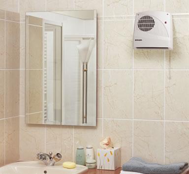bathroom fan heaters - FX20V & FX20VE With their compact design, FX downflow fan heaters are the popular choice for heating bathrooms and en suites as well as kitchens.