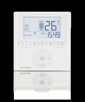 Weekly timer Timer White backlight White backlight Favourite setting Remote controller Large, easy to read display Sleep/Quiet mode Follow Me/Self clean Turbo mode Large, easy to read display Better